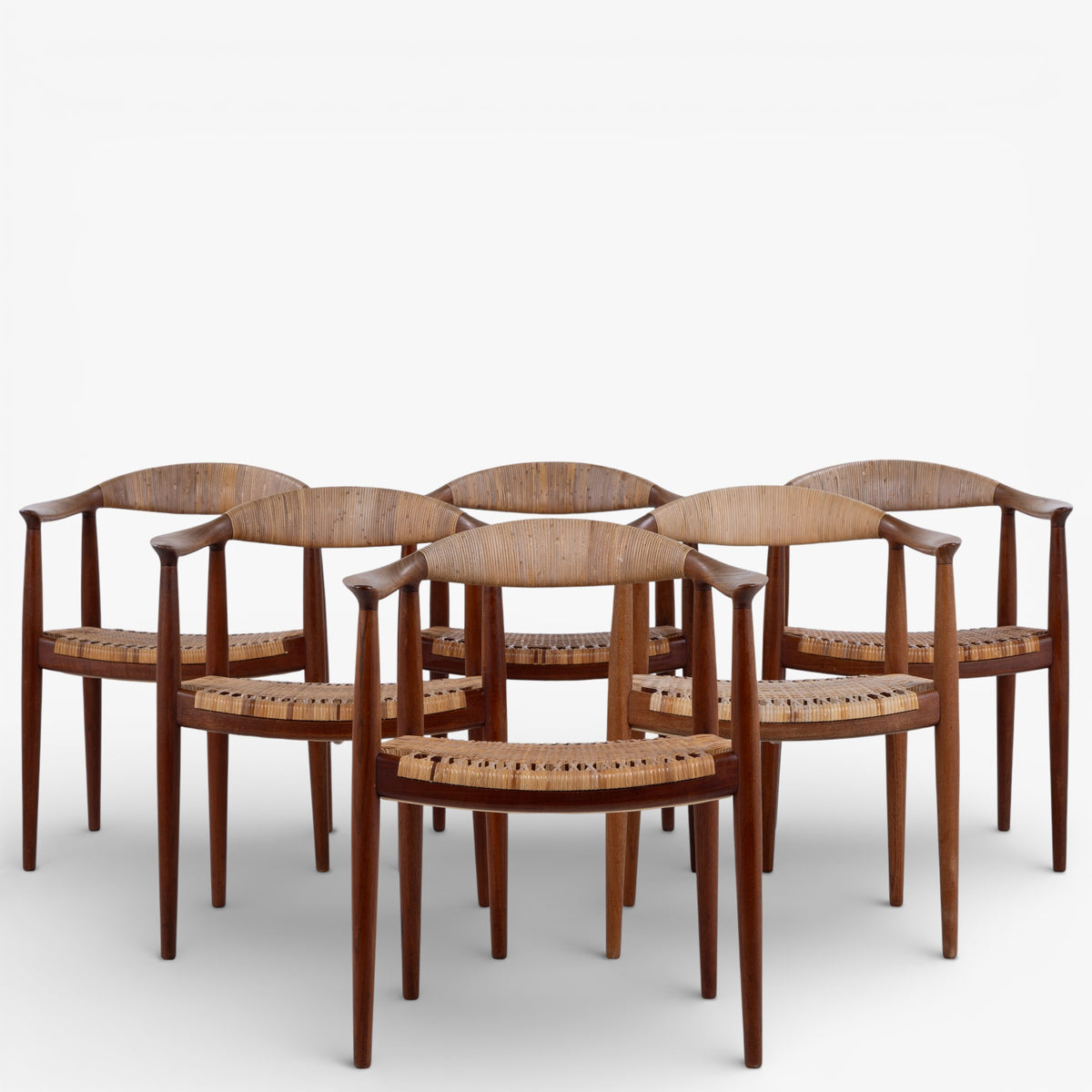 JH 501 - Sæt á 6 'The Chair' i teak