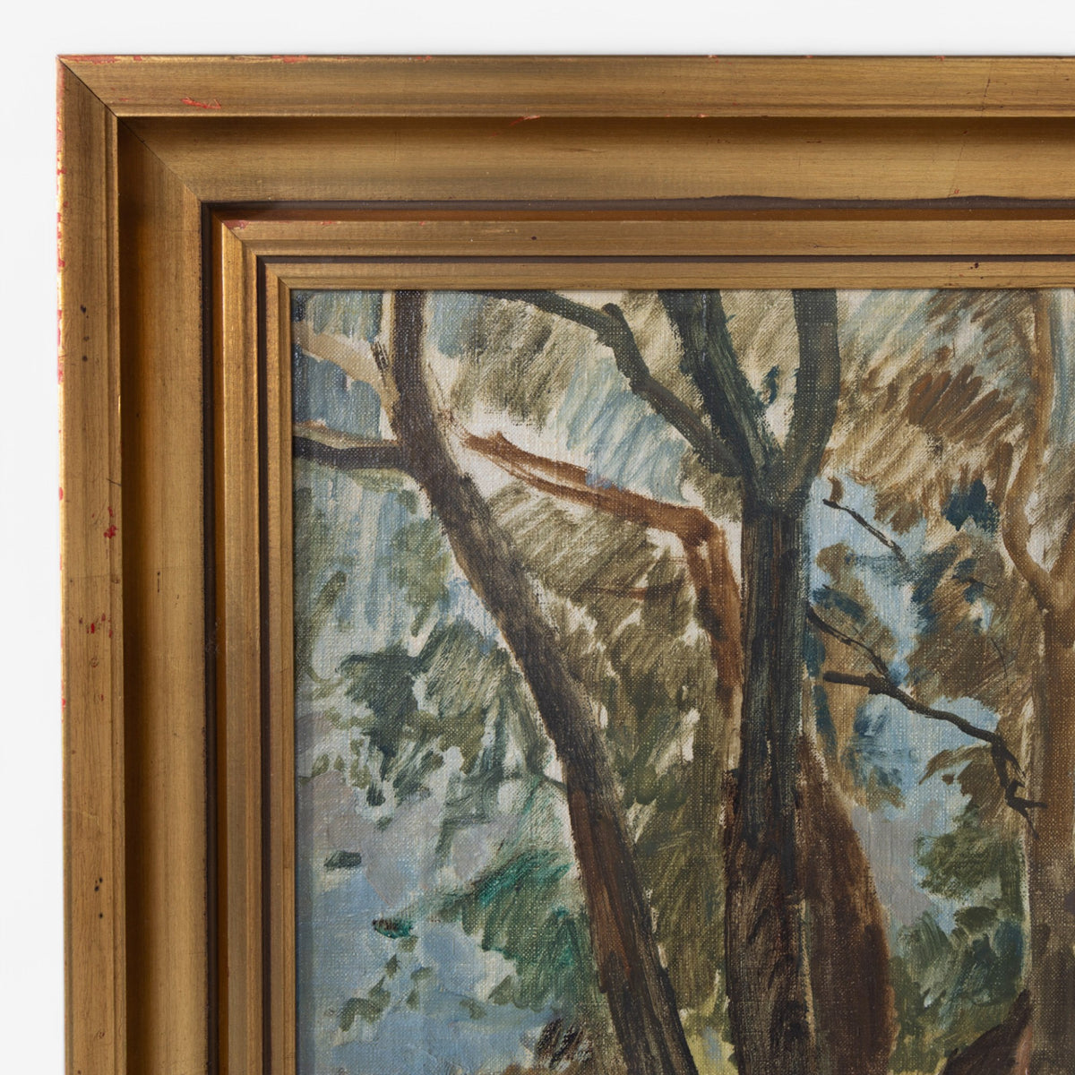 Oil on canvas in gold frame