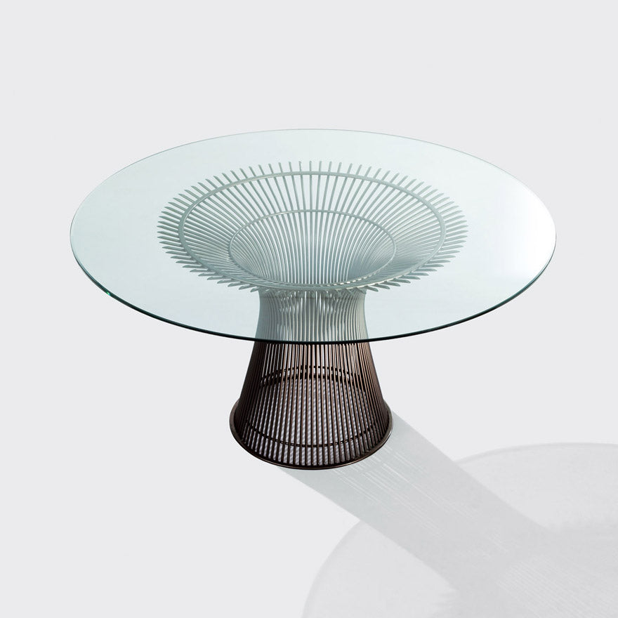 Platner' glass dining table
