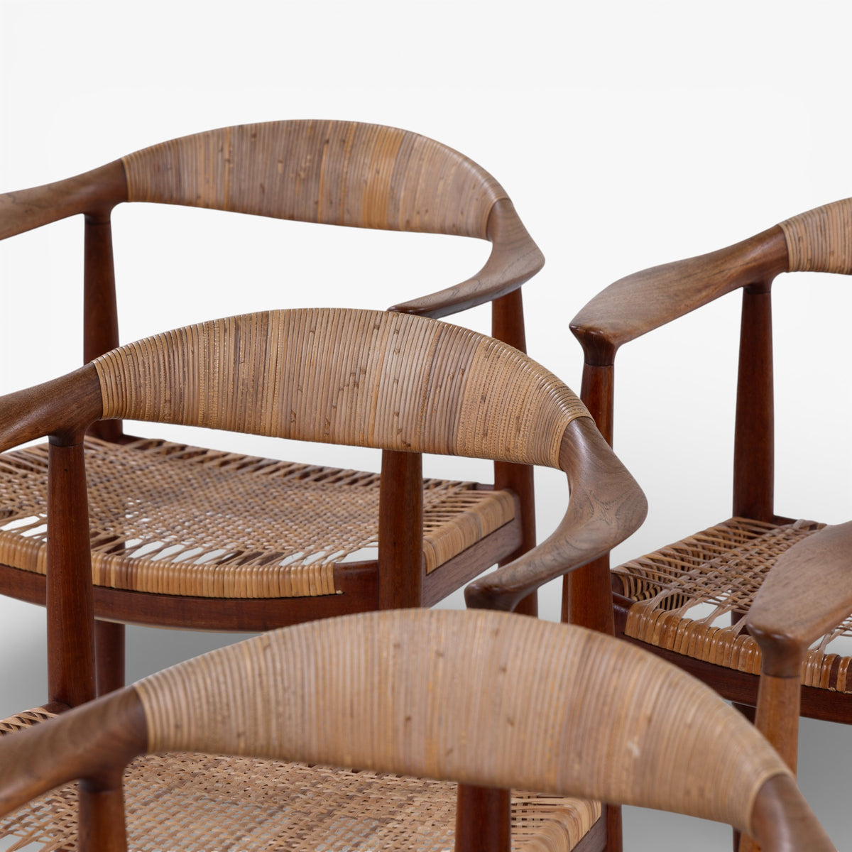 JH 501 - Sæt á 6 'The Chair' i teak