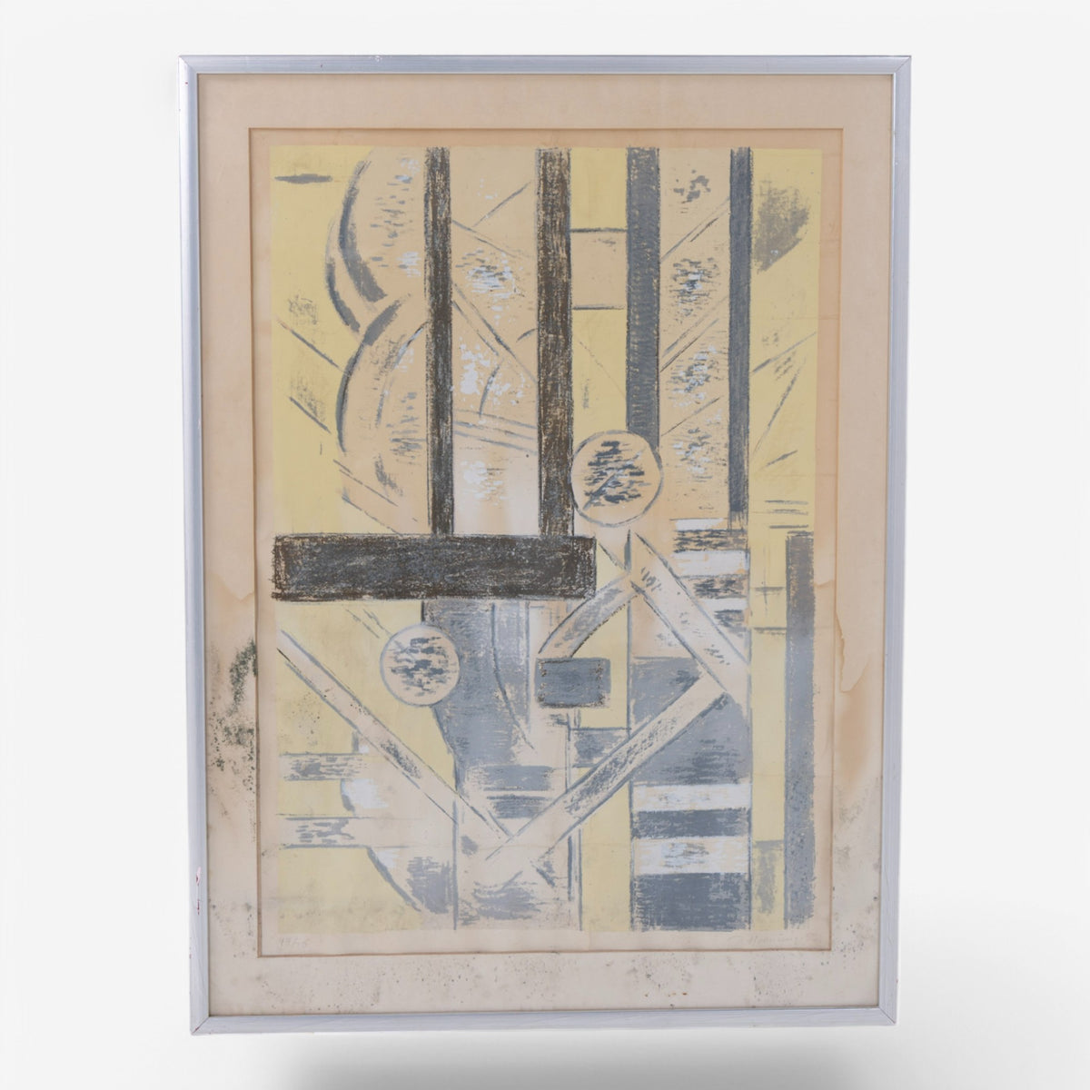 Lithography in silver frame