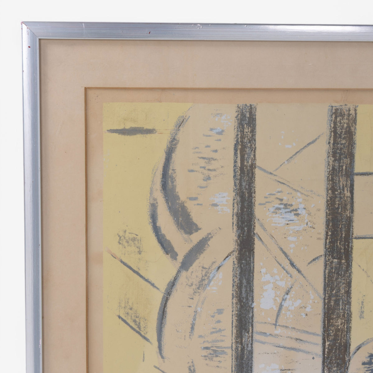 Lithography in silver frame