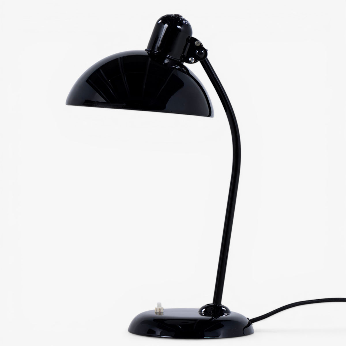 Table lamp in black metal