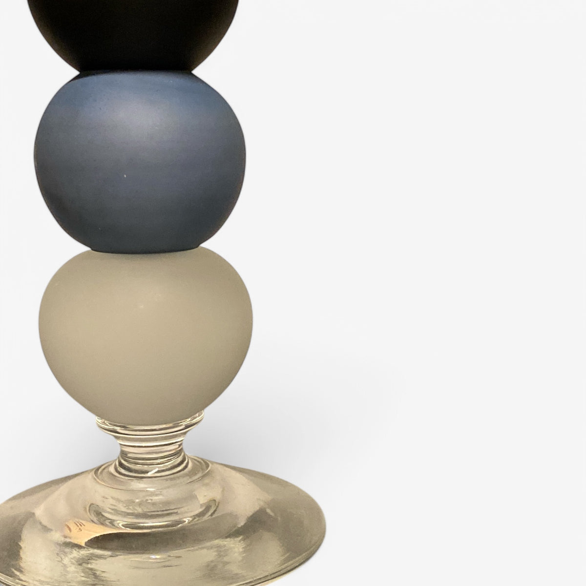 Lysestage i glas