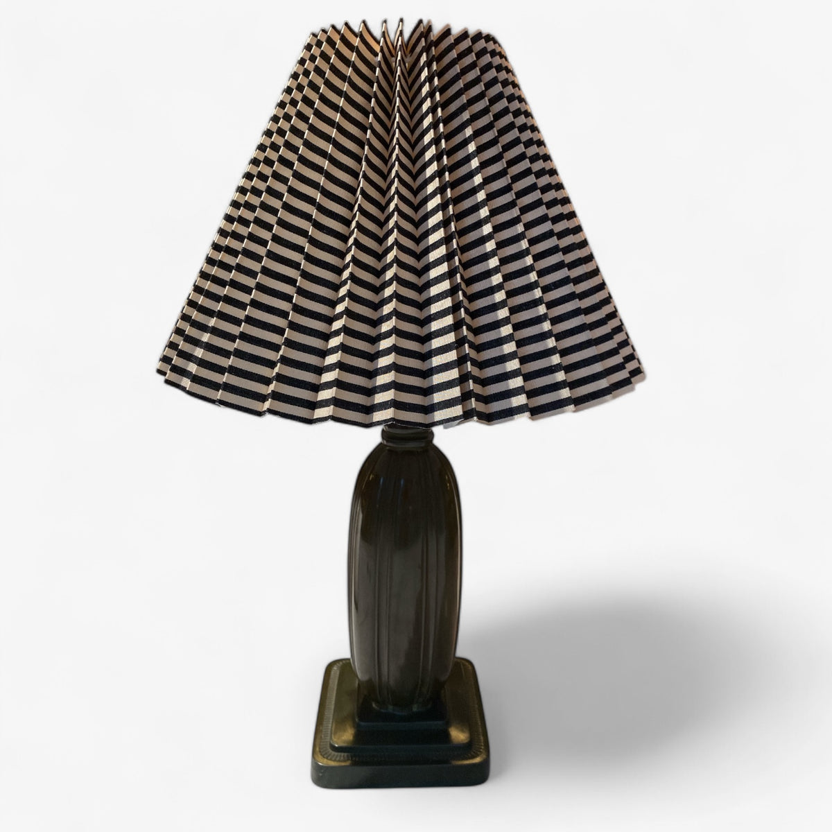 Pair of table lamps in diskometal