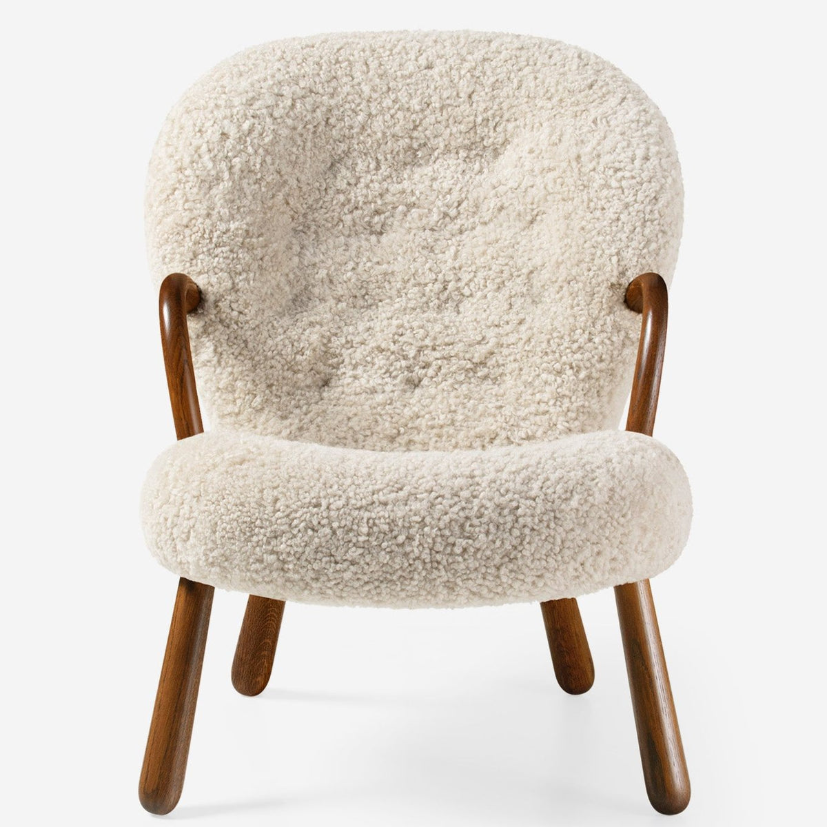 Clam Chair in smoked oak