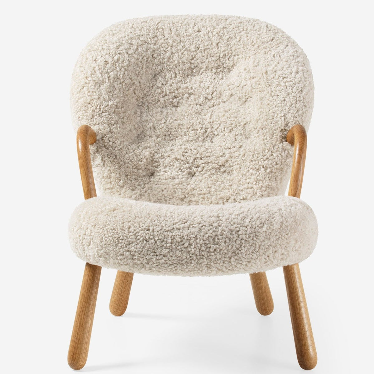 Clam Chair in oiled oak