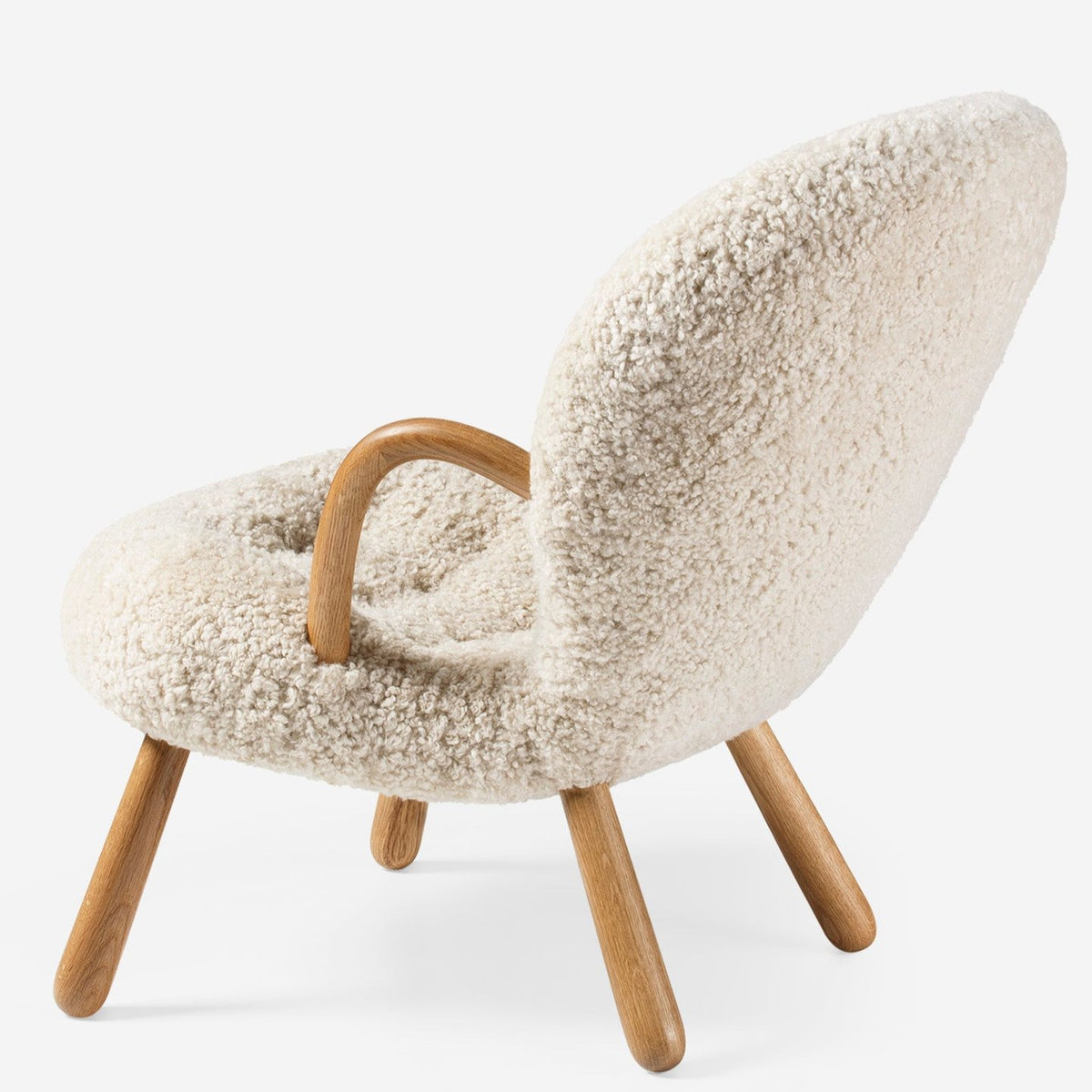 Clam Chair in oiled oak