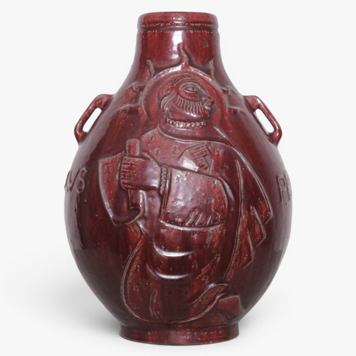 Floor vase in stoneware
