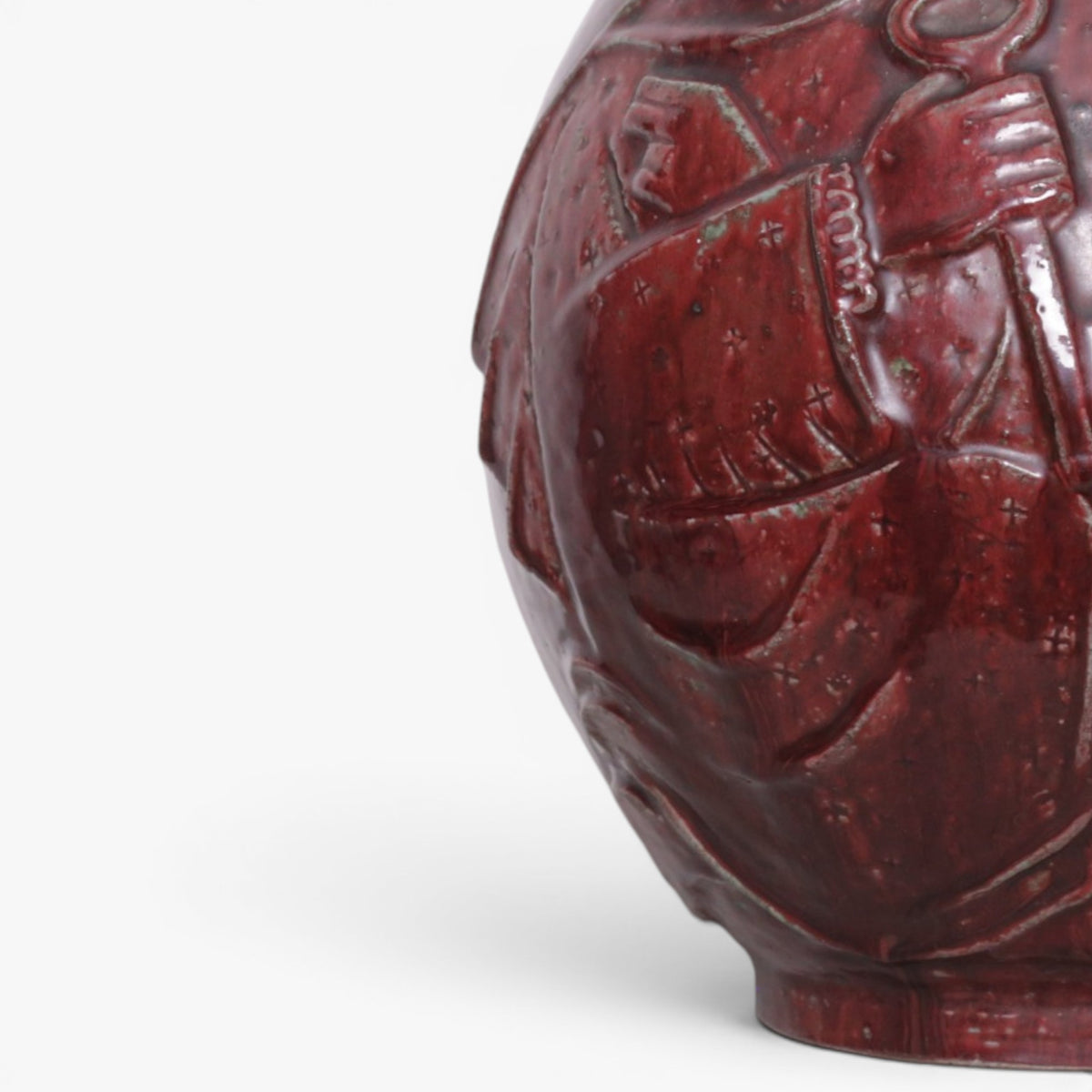 Floor vase in stoneware