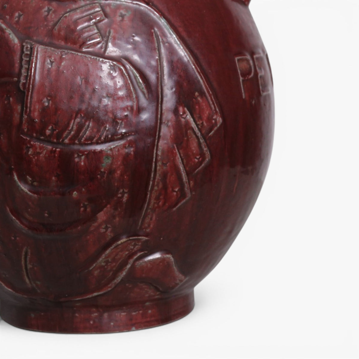Floor vase in stoneware