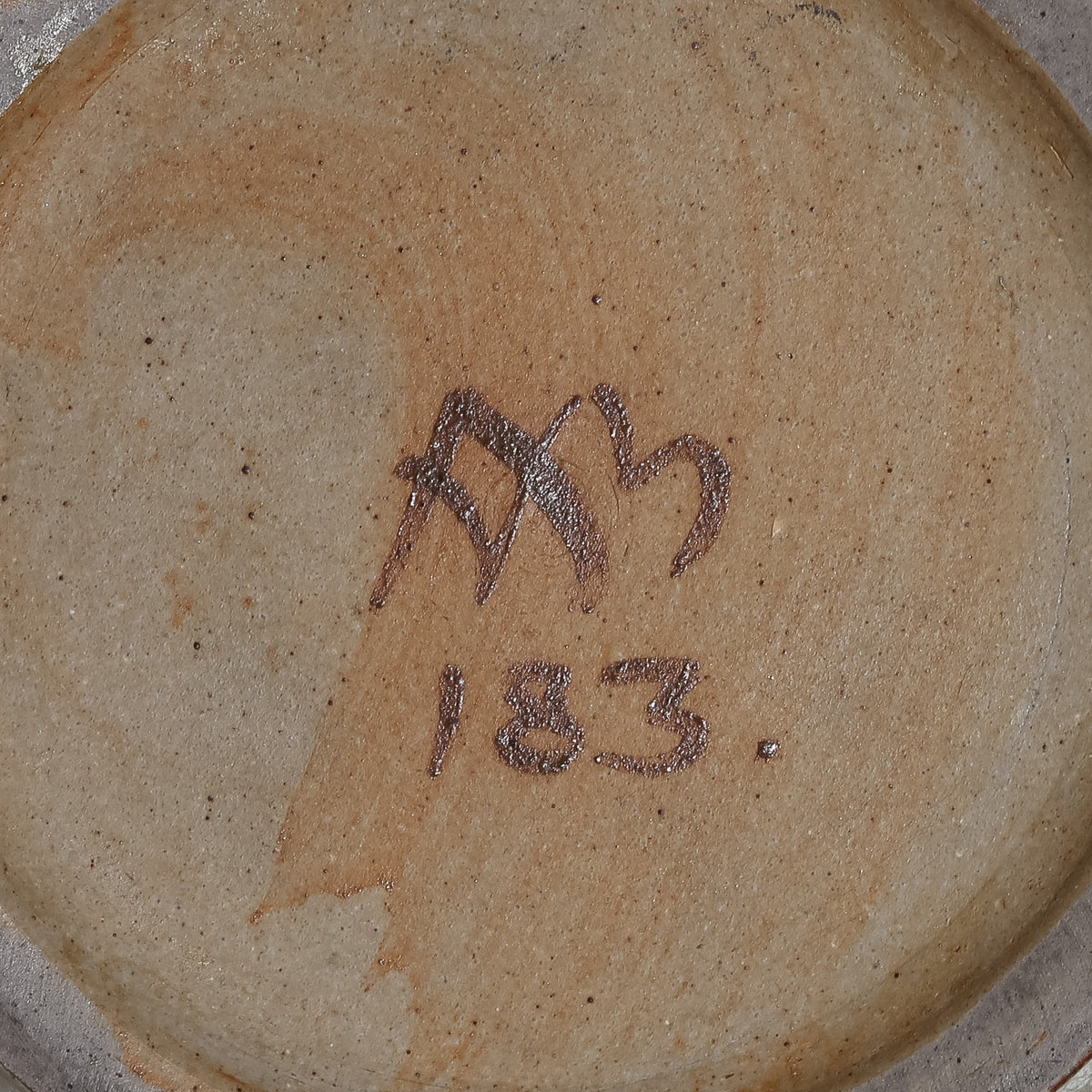 Lidded jar in stoneware