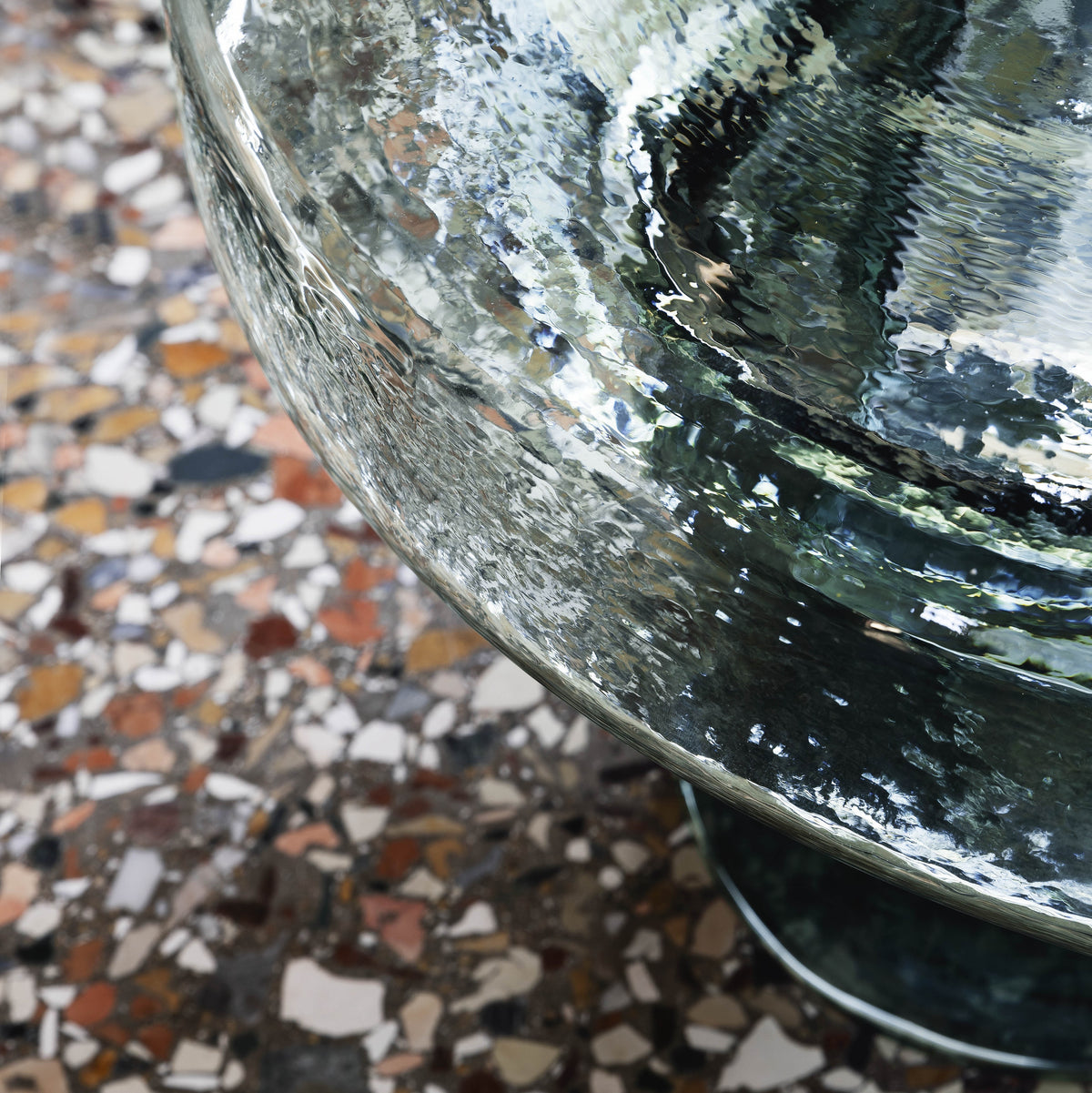 Lille 'Soda'-sofabord i glas