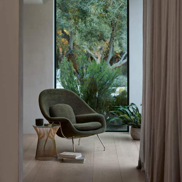 Womb Chair' lænestol i læder