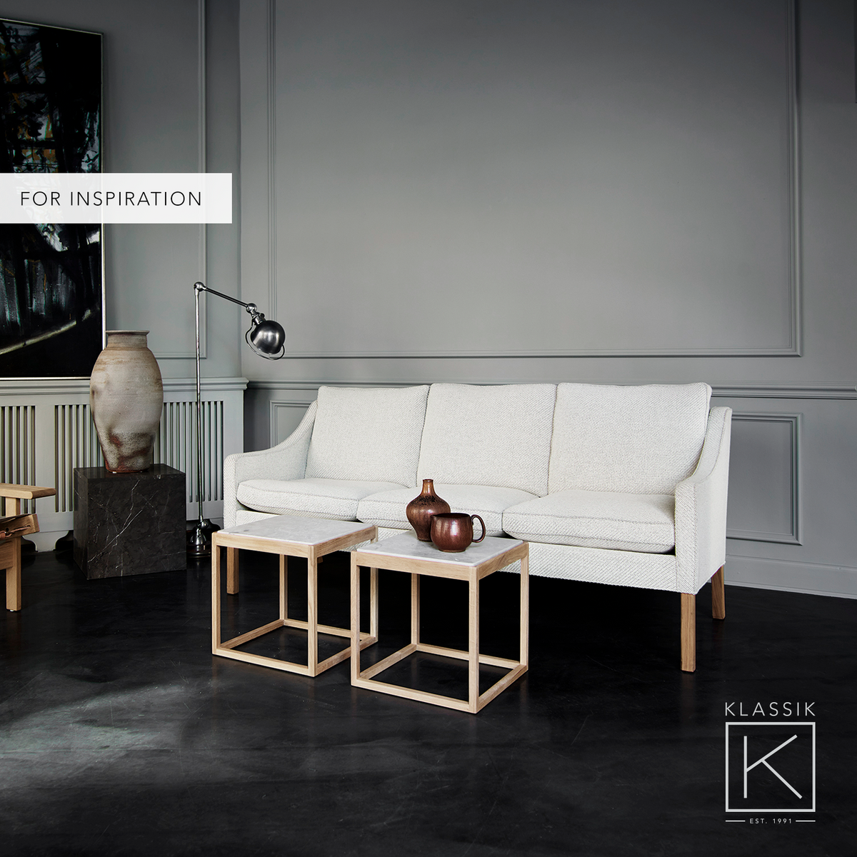 BM 2209 - 3 pers. sofa i nyt tekstil