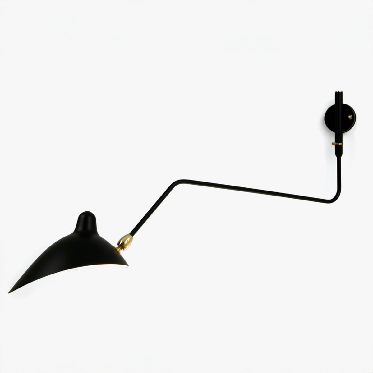 Applique 1' -  Large wall light in black metal