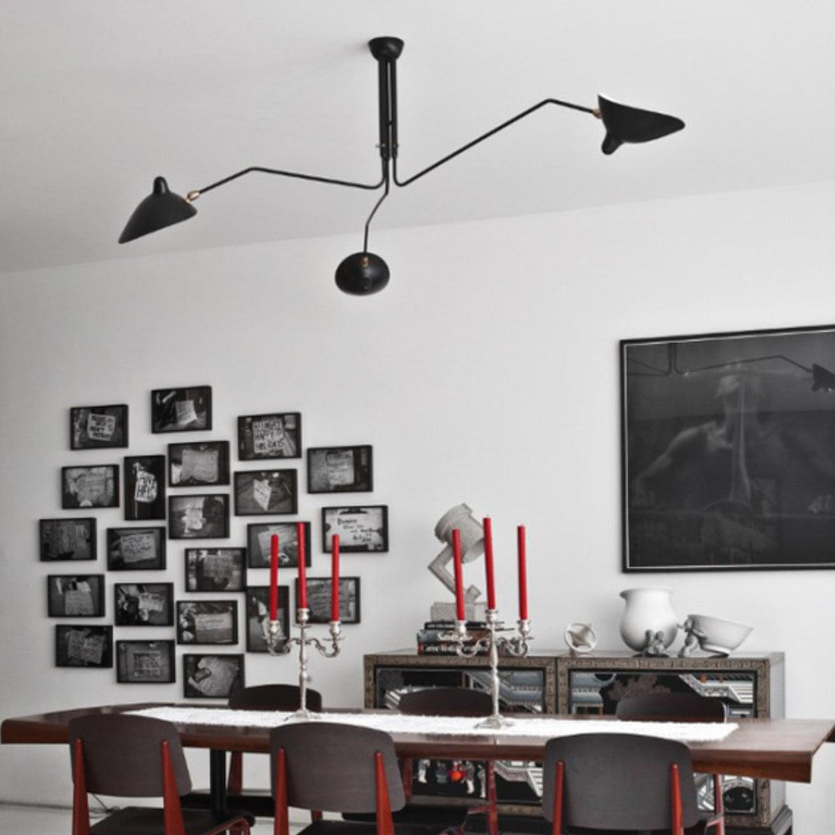 'Plafonnier 3' - Loftlampe i sort metal