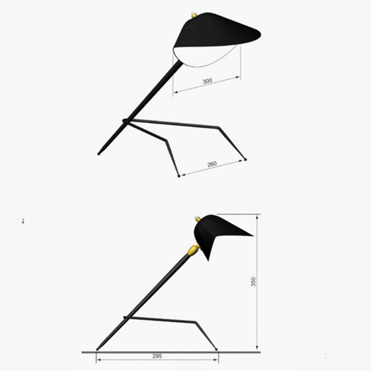 'Tripod' - Skrivebordslampe