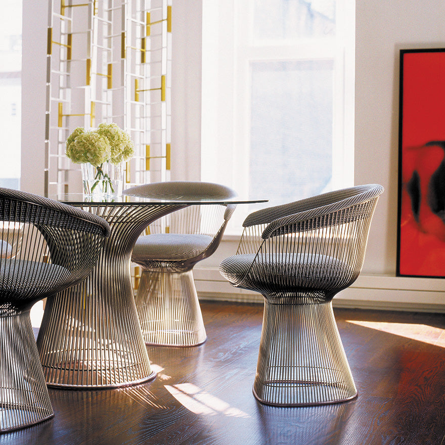 Platner' glass dining table