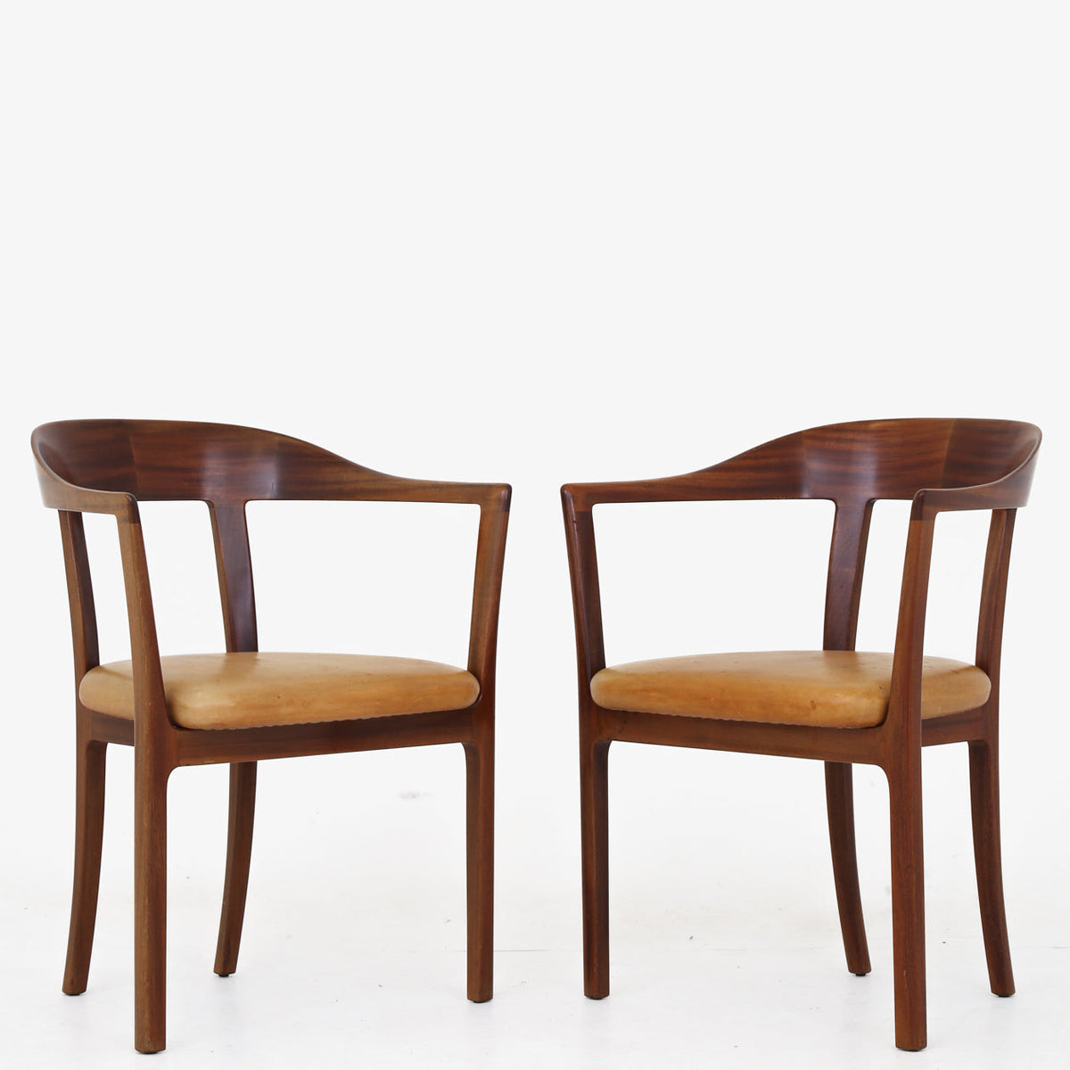 Armchair in mahogany