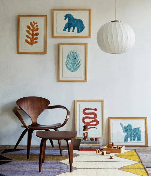 Cherner' lounge chair in walnut