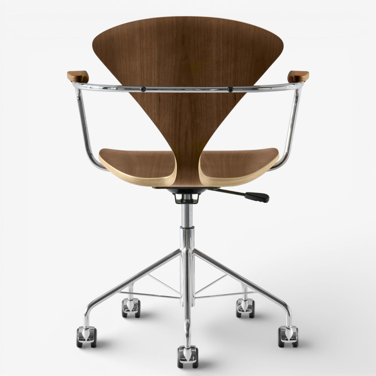 Cherner' office chair with walnut armrests