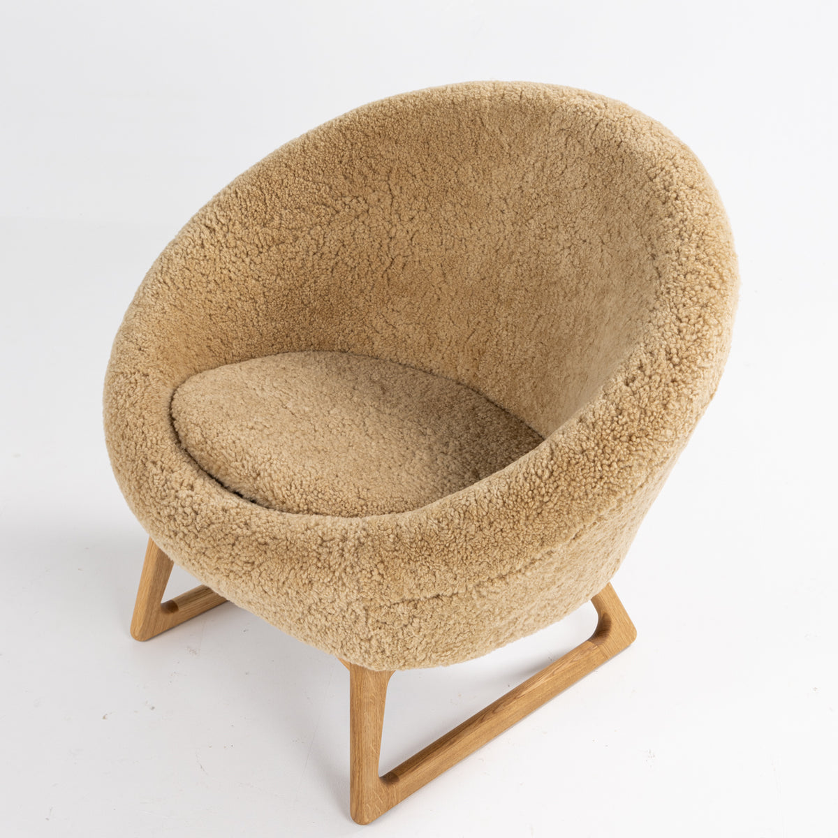 57A - Tub Chair in lambskin