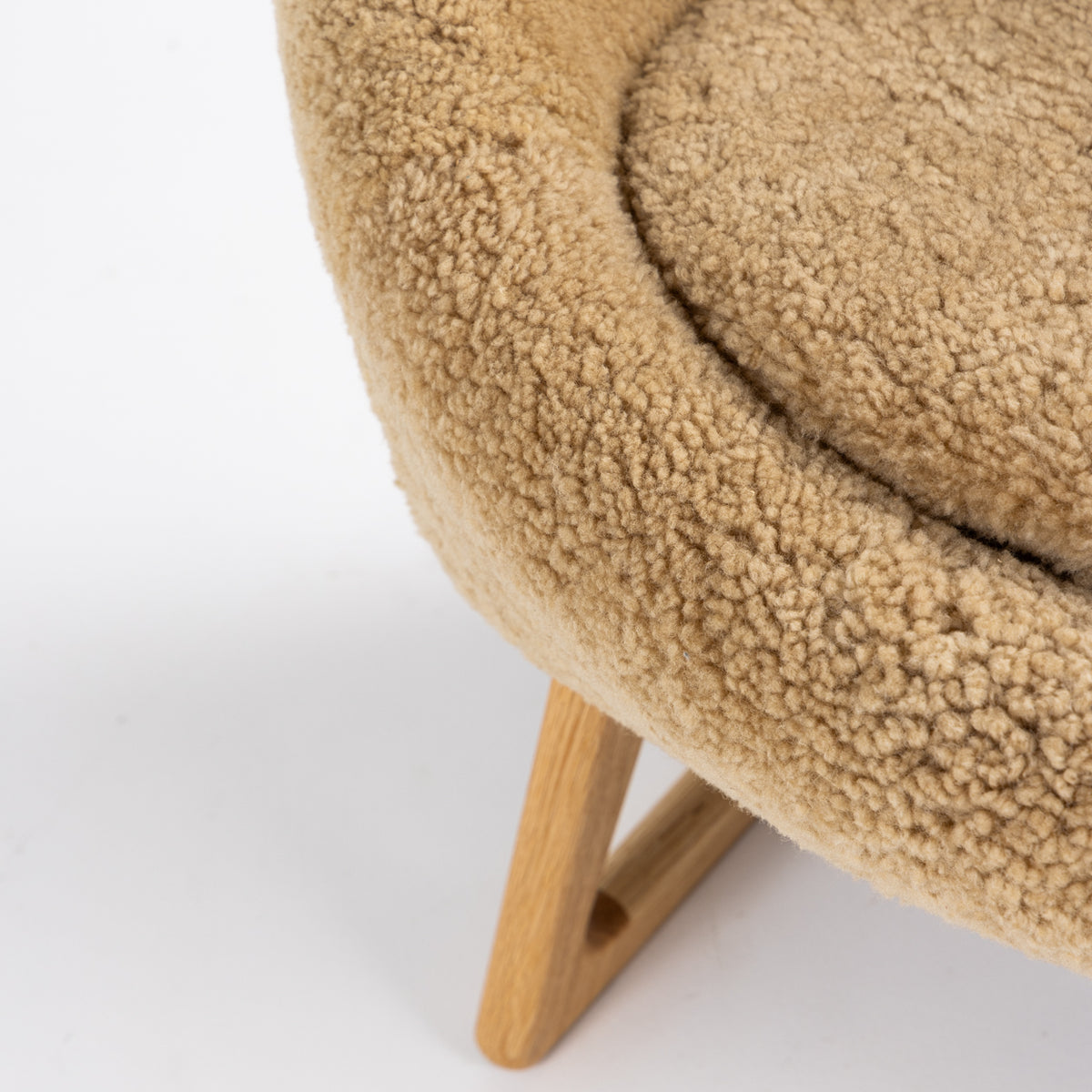 57A - Tub Chair in lambskin