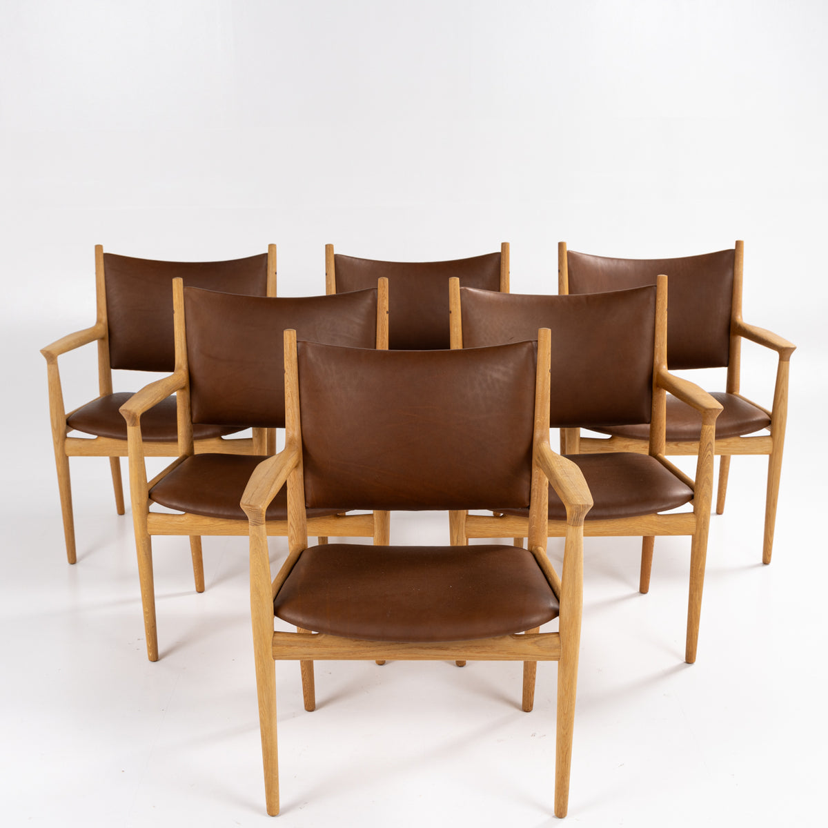 JH 513 - Armchair in oiled oak