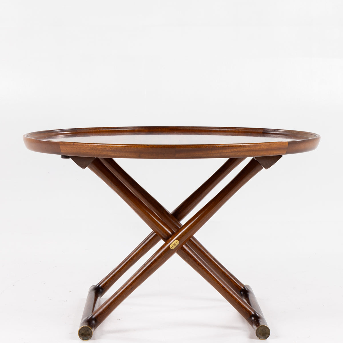 Ægypterbord Ø. 85 cm i mahogni