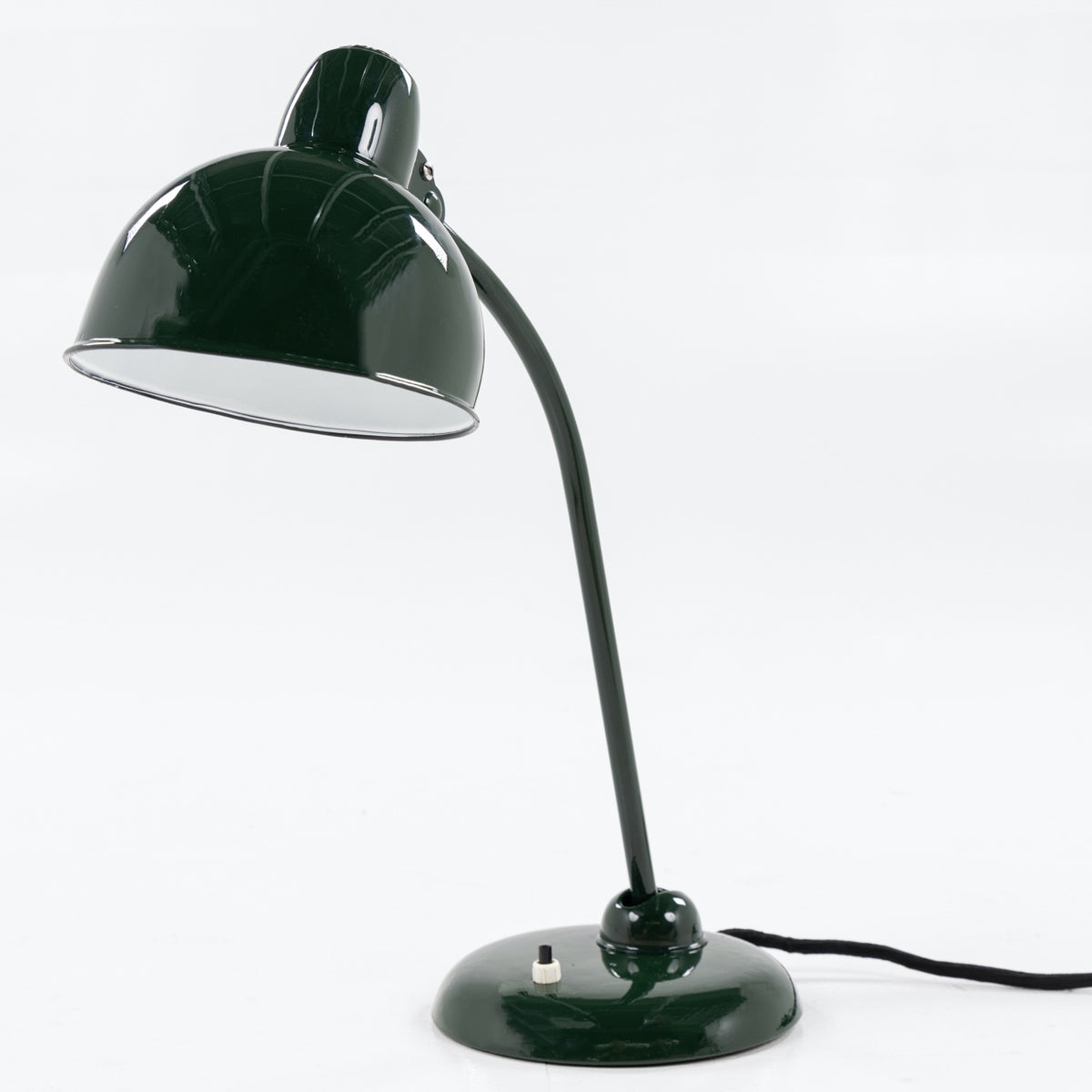 6556 - Bordlampe i grønt metal