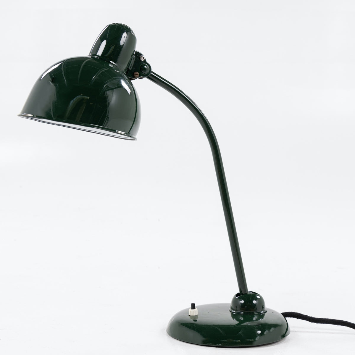 6556 - Bordlampe i grønt metal