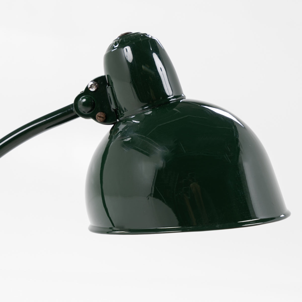 6556 - Bordlampe i grønt metal