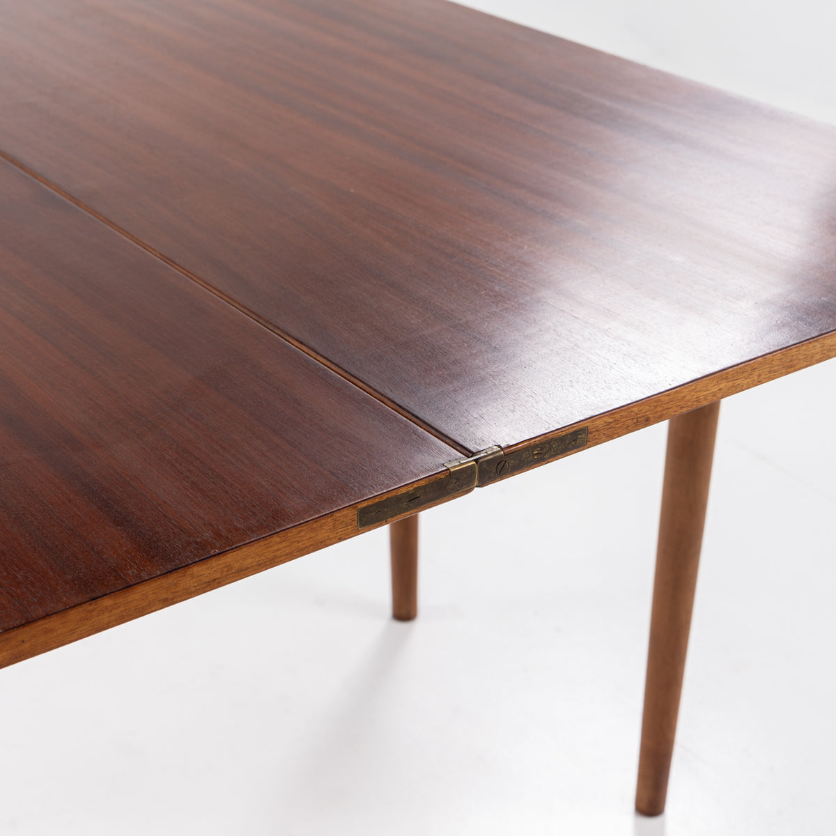 Game table set in mahogany