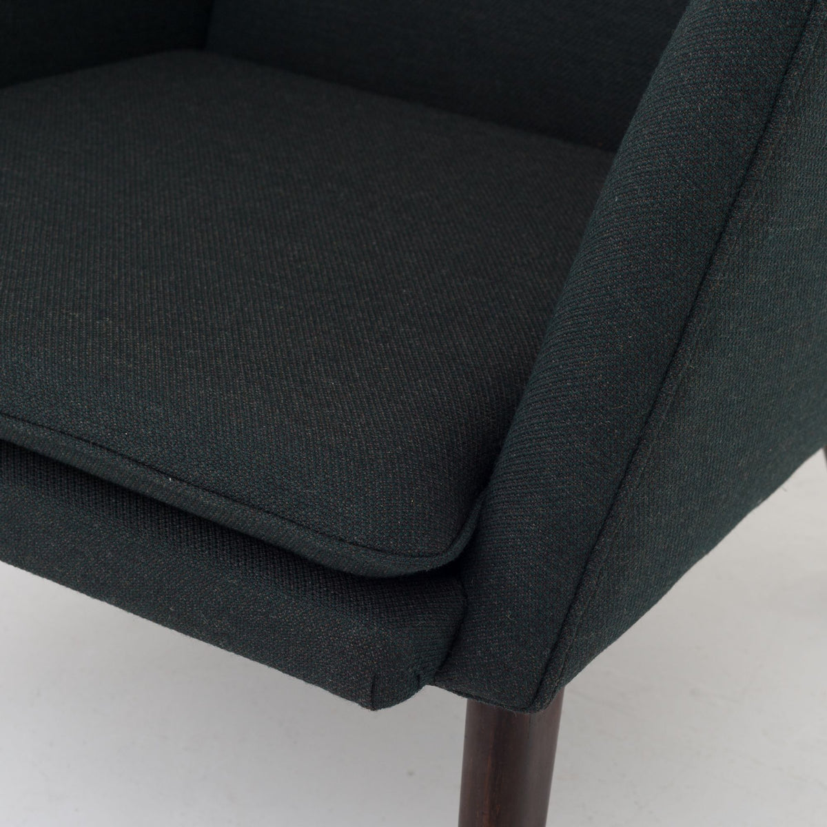 Reupholstered easy chair