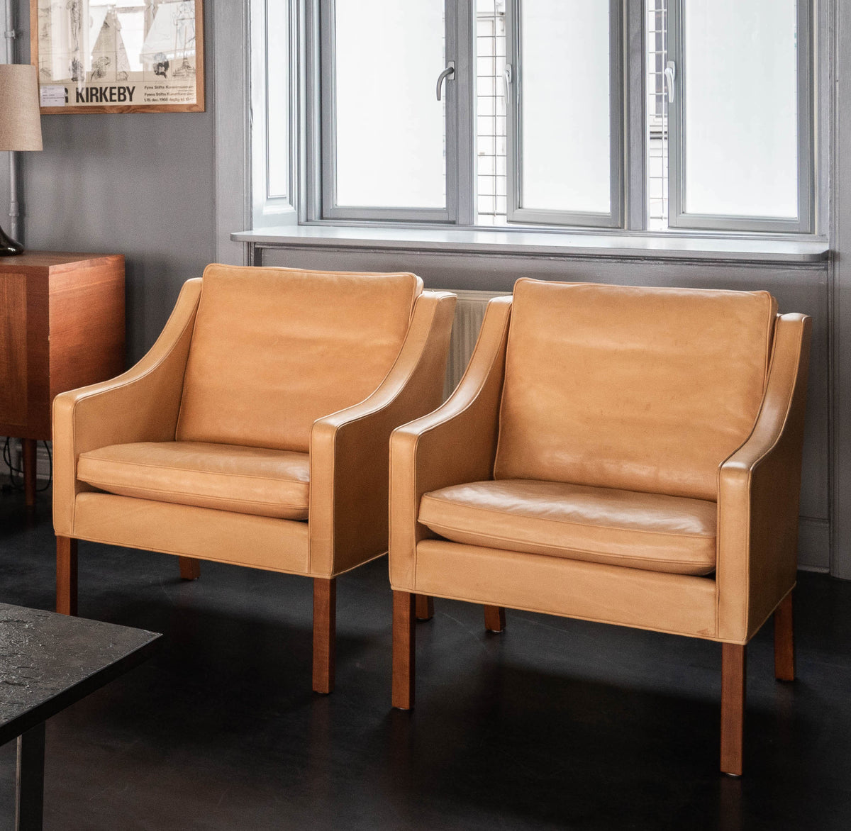 BM 2207 - Easy chair in natural leather