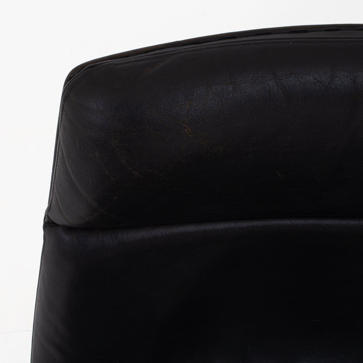 Office chair in black leather