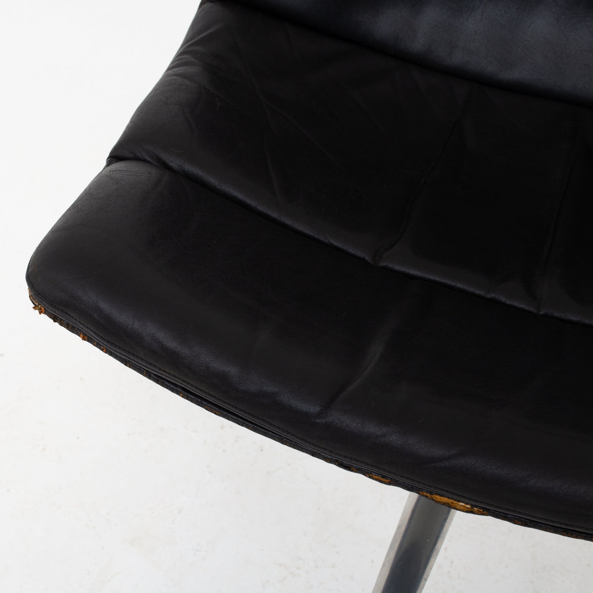 Office chair in black leather
