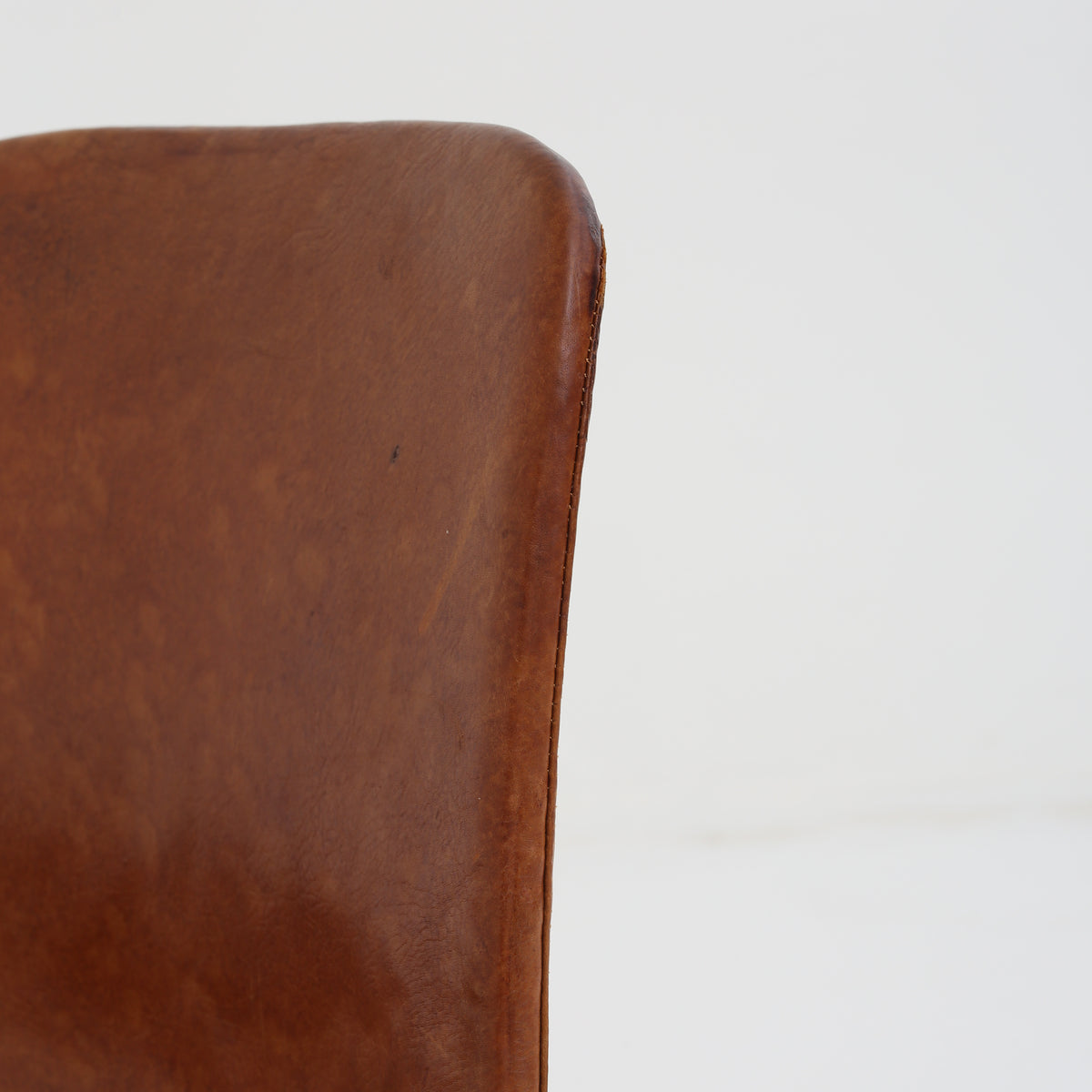 PK 9 - 'Tulip' chair in patinated leather