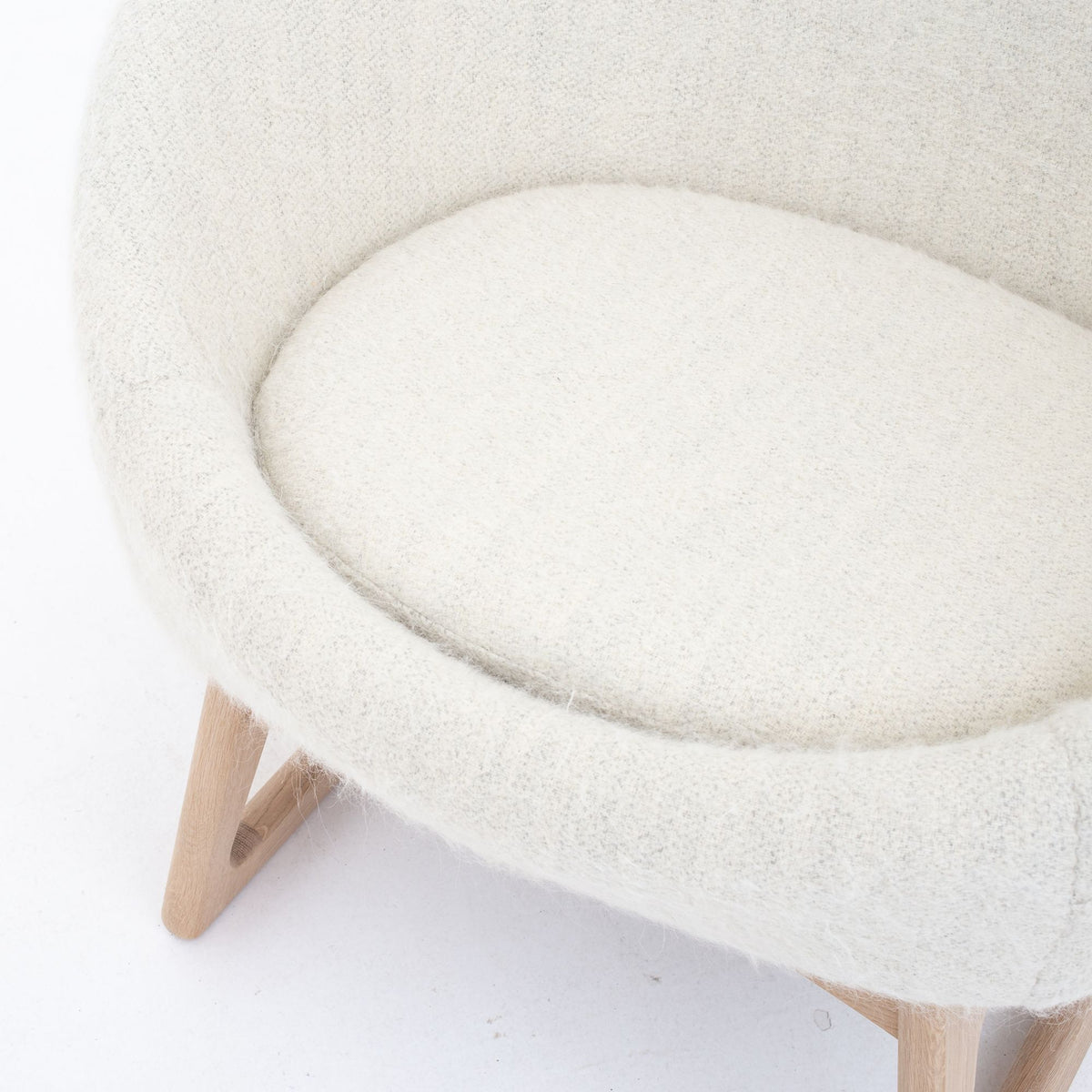 57A - Tub Chair in light wool