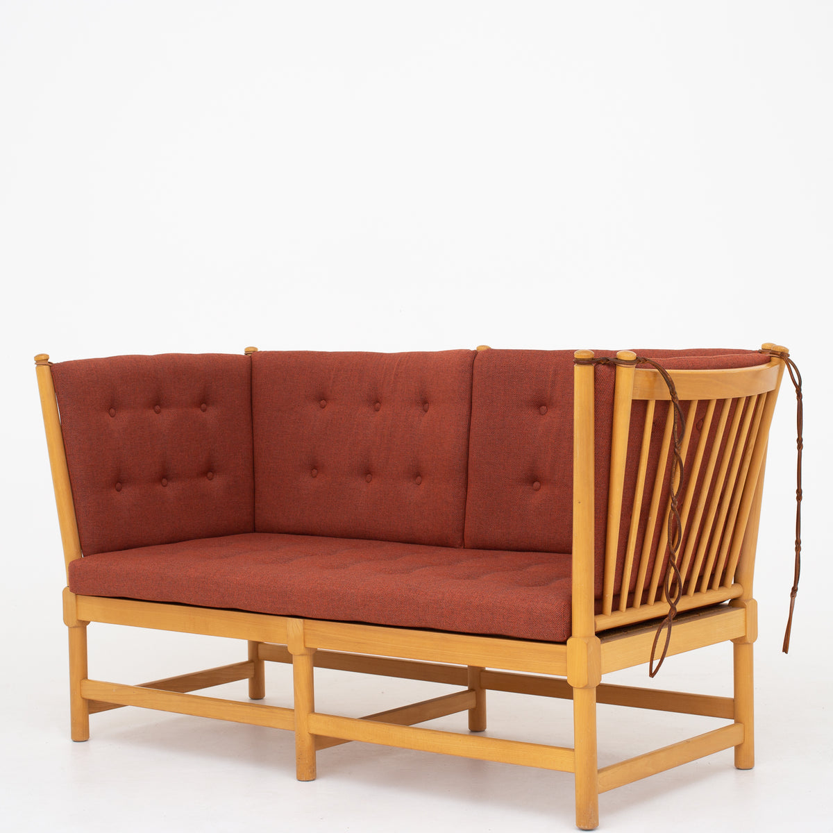 BM 1789 - Reupholstered spoke back sofa