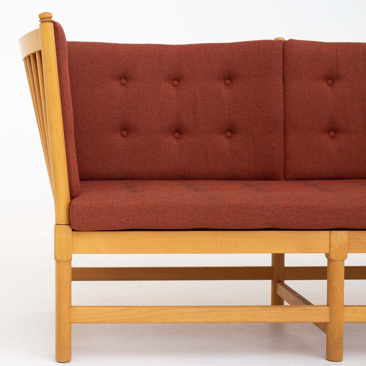 BM 1789 - Reupholstered spoke back sofa