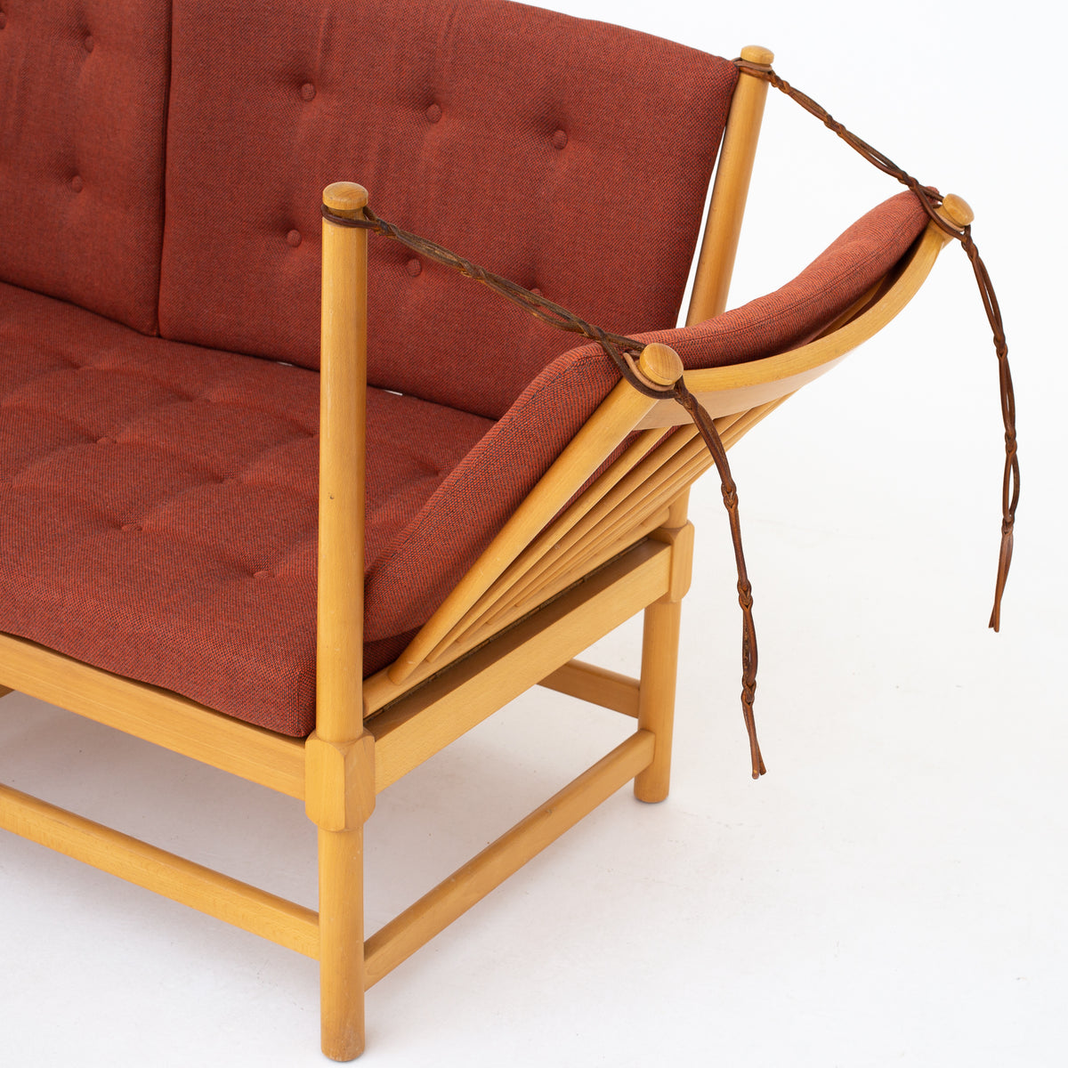 BM 1789 - Reupholstered spoke back sofa