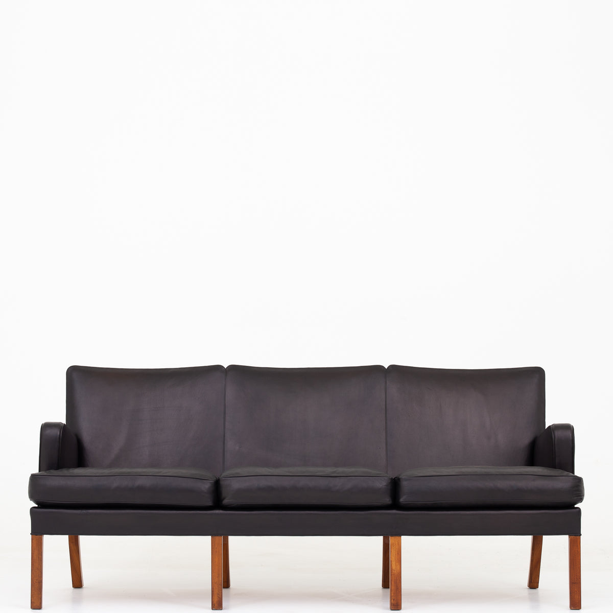 KK 5313 - 3-seater in black Niger leather