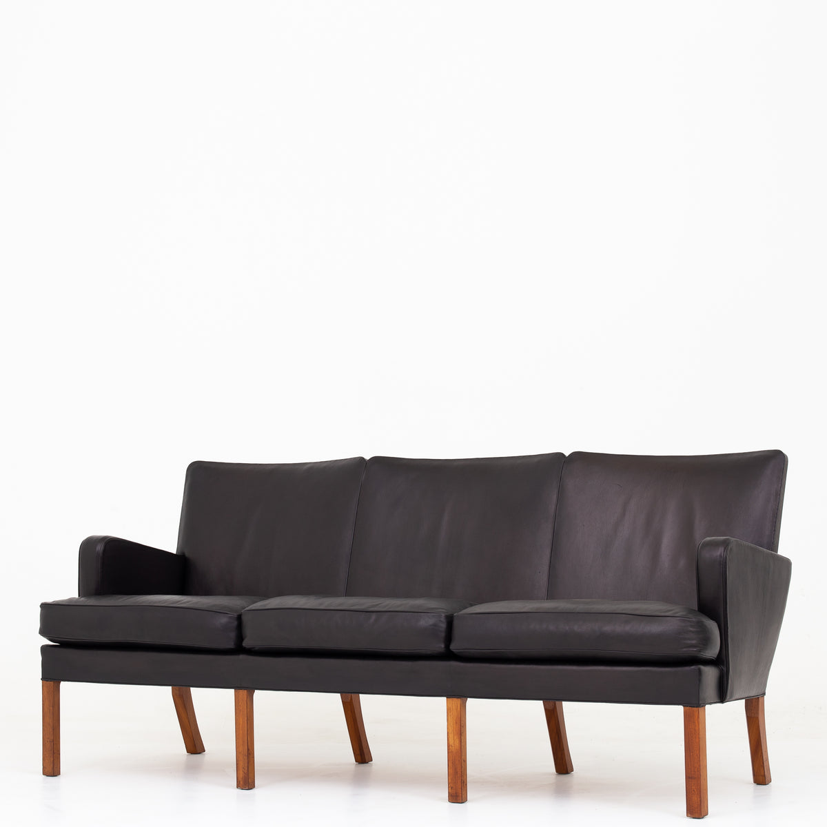 KK 5313 - 3-seater in black Niger leather