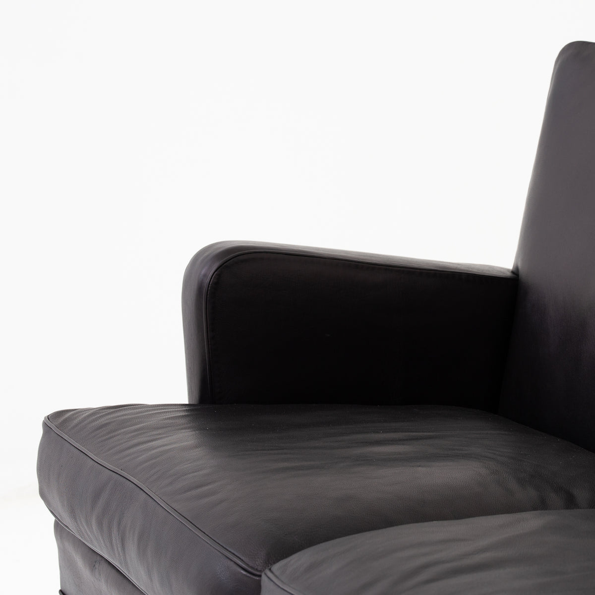 KK 5313 - 3-seater in black Niger leather