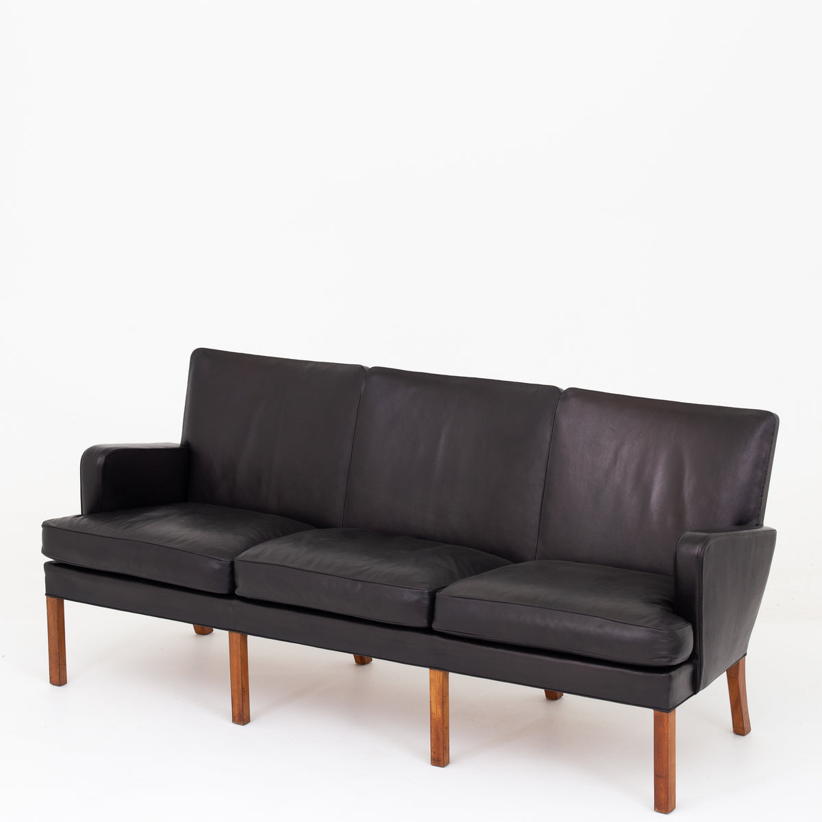 KK 5313 - 3-seater in black Niger leather