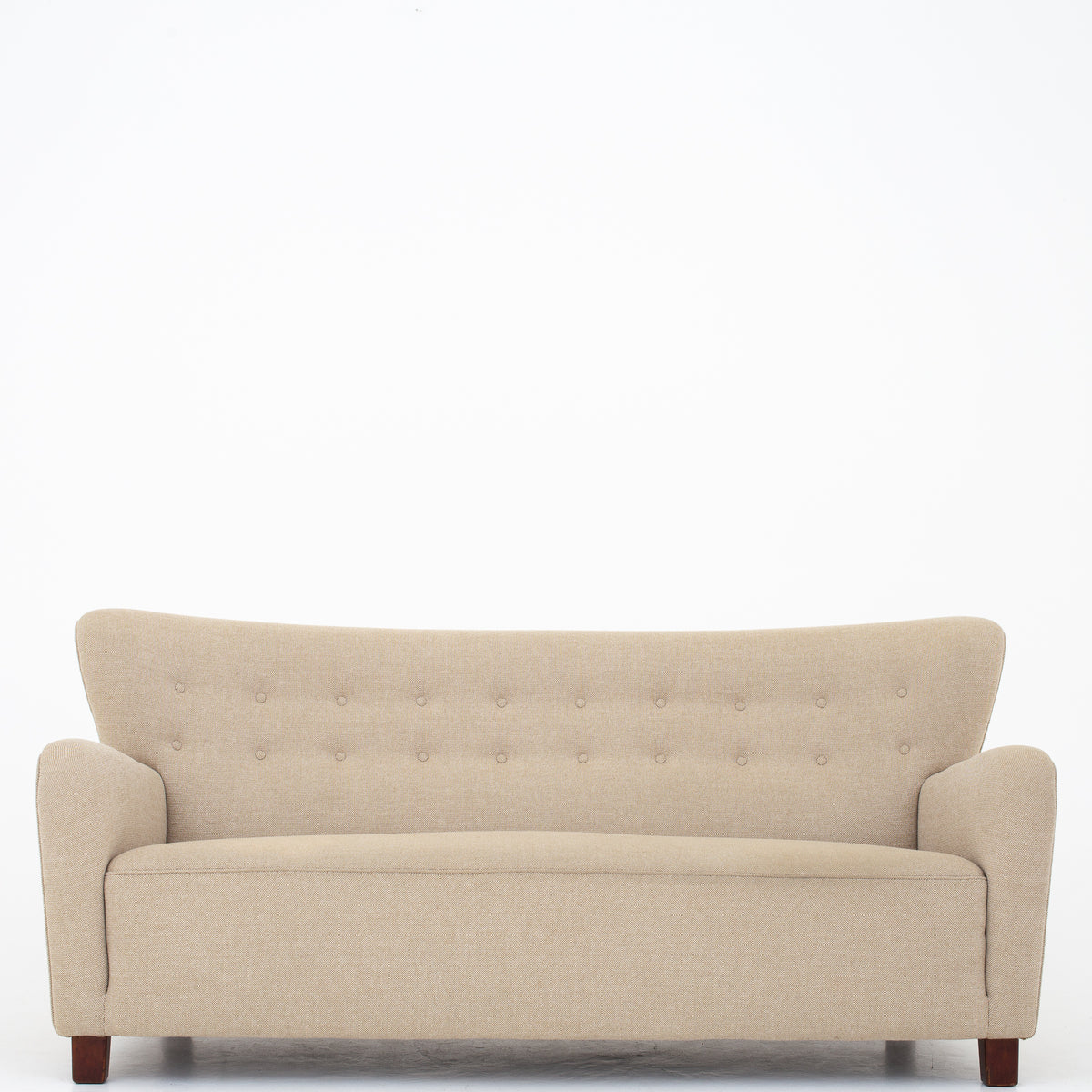3-seater sofa in light textile