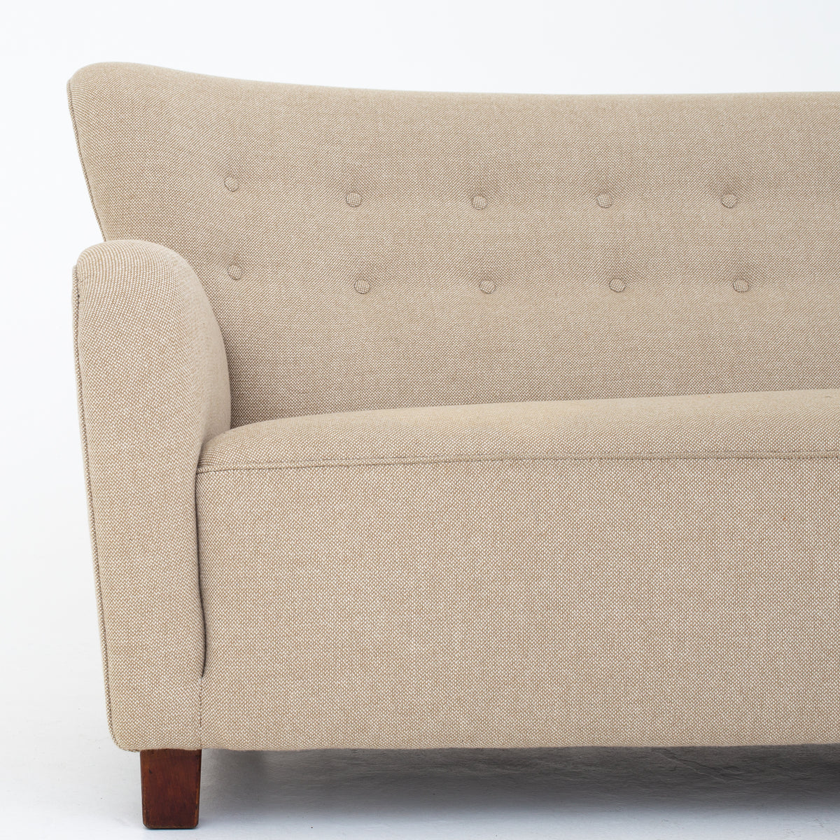 3-seater sofa in light textile