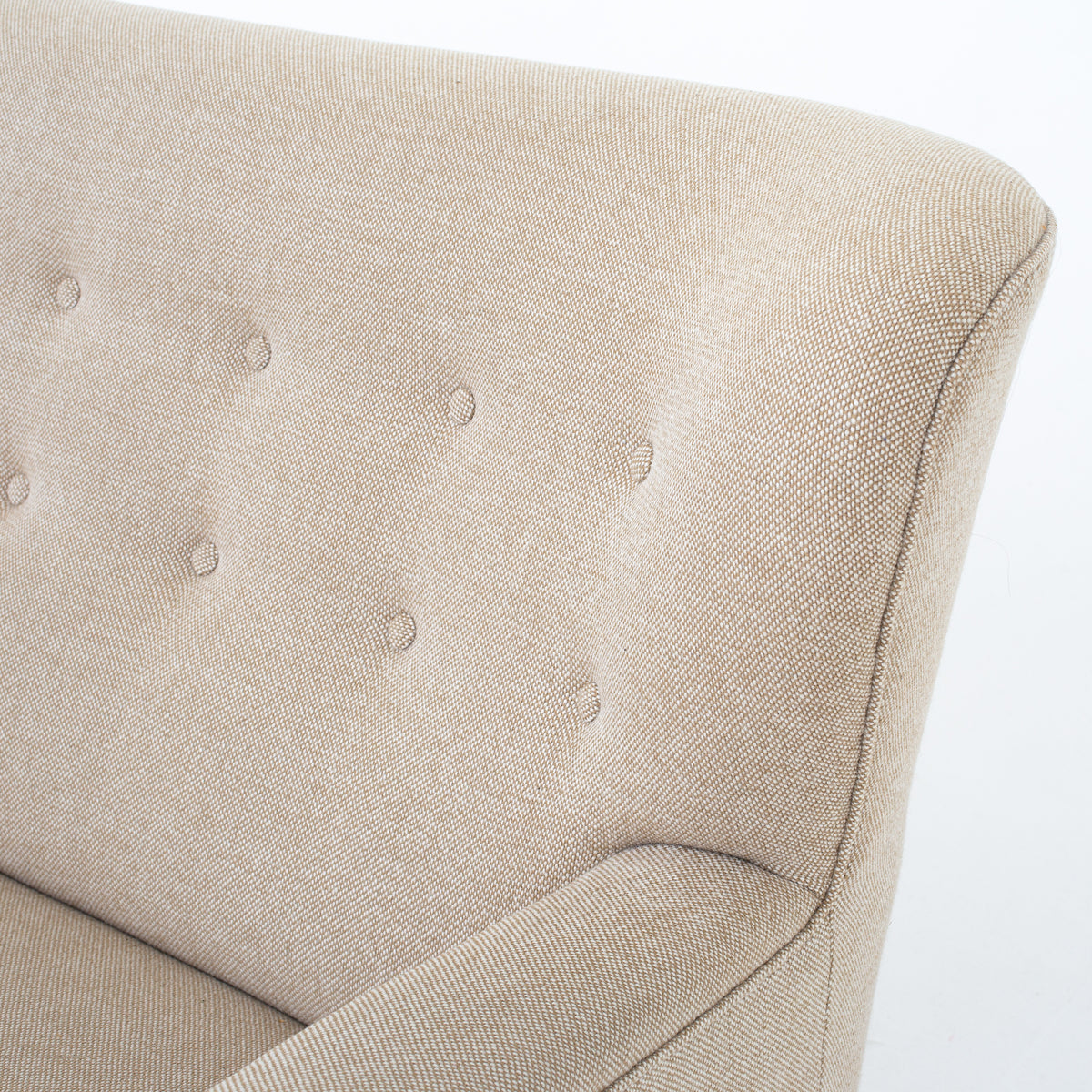 3-seater sofa in light textile